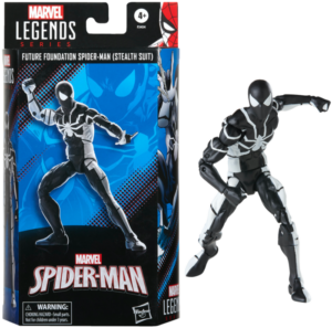 MARVEL LEGENDS SERIES: SPIDER-MAN - FIGURE FUTURE FOUNDATION SPIDER-MAN (STEALTH SUIT) 15 CM