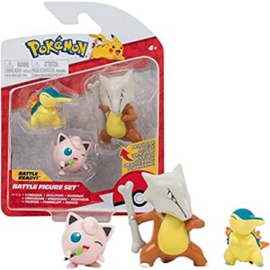 Pokémon Battle Figure 3-Pack Cyndaquil, Jigglypuff #1, Marowak 5 cm