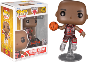 Funko pop:NBA - 126 Michael Jordan w/Jordan (Black Pinstripe Jersey) (Exclusive)