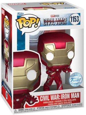 Funko Pop:Marvel: Civil War Build a Scene - Iron Man (Exclusive) 9Cm