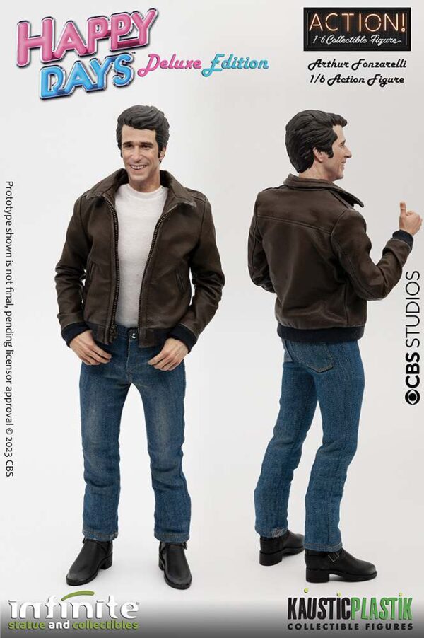 Fonzie Happy Days W/Juke-Box 1/6 Af Dlx - immagine 2