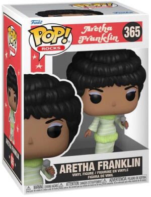 Funko pop: Aretha Franklin  Rocks Vinyl Figure Green Dress 9 cm