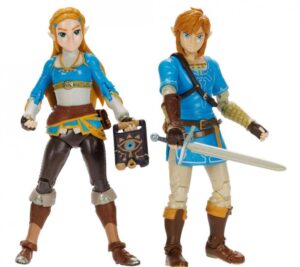 The Legend of Zelda Action Figure 2-Pack Princess Zelda, Link 10 cm