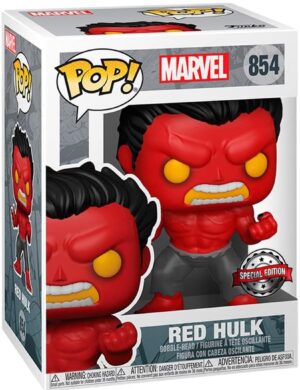FUNKO POP:Marvel - 854 Red Hulk (Exclusive) 9 cm (Pop!)