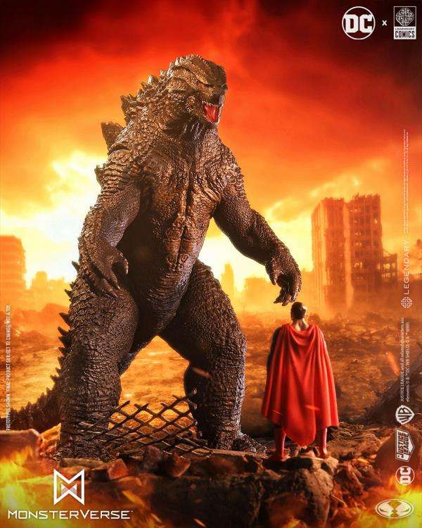 Dc justice league monsterverse superman vs godzilla 2pk - immagine 2
