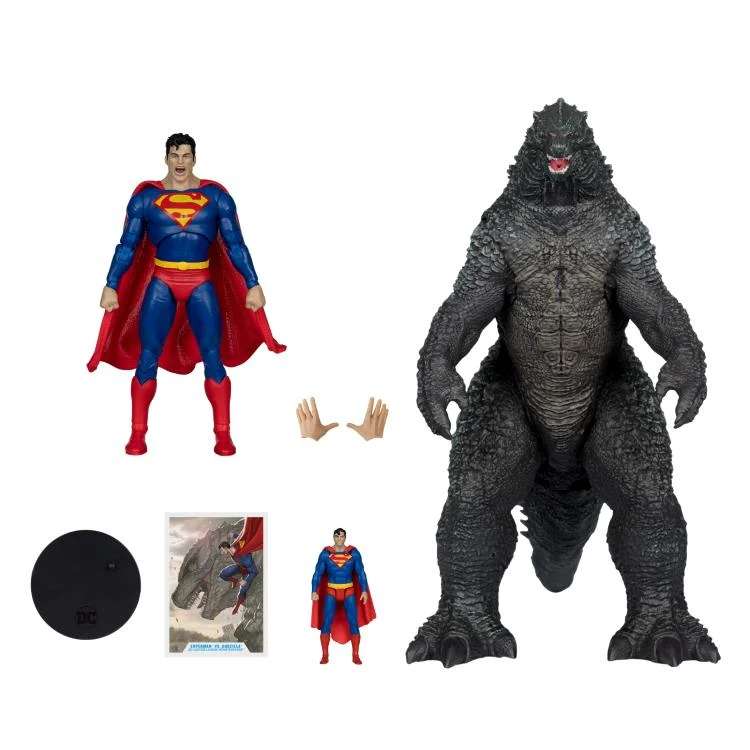 Dc justice league monsterverse superman vs godzilla 2pk - immagine 5