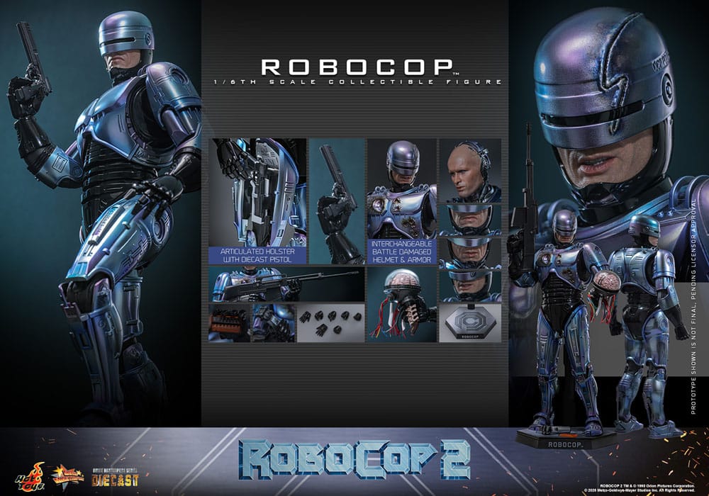 RoboCop 2 Movie Masterpiece Diecast Action Figure 1/6 RoboCop 30 cm - immagine 6