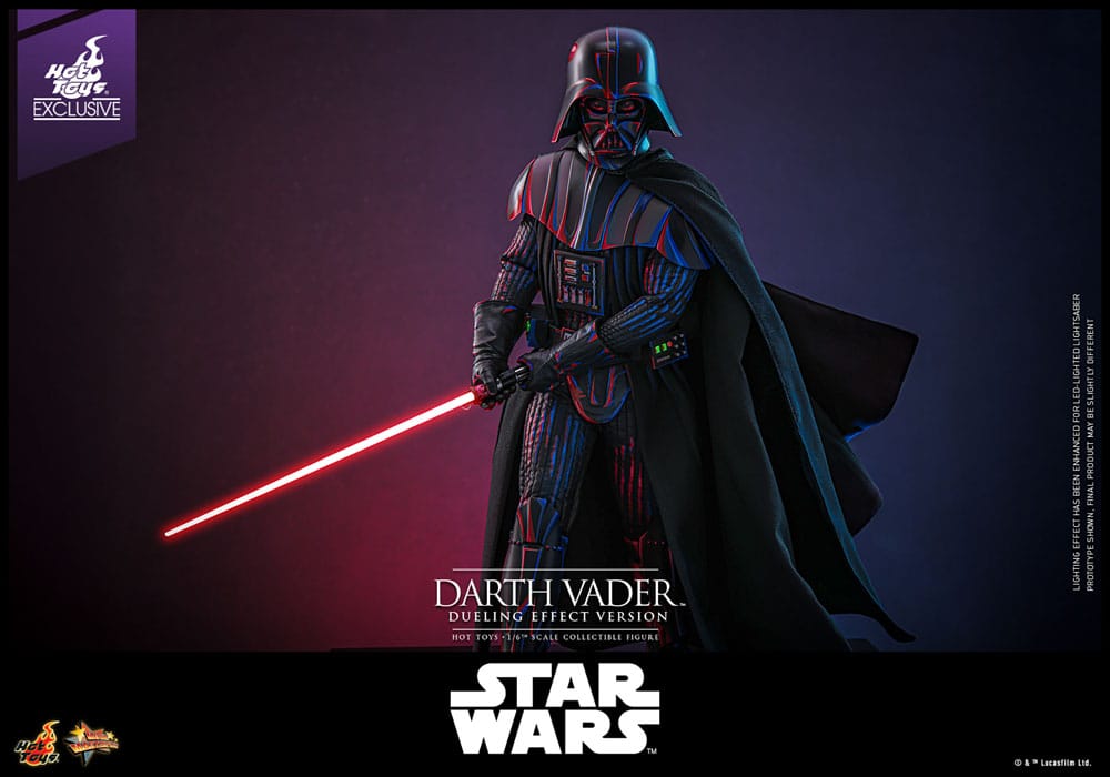 Star Wars Movie Masterpiece Action Figure 1/6 Darth Vader (Dueling Effect Version) Hot Toys Exclusive 35 cm - immagine 3