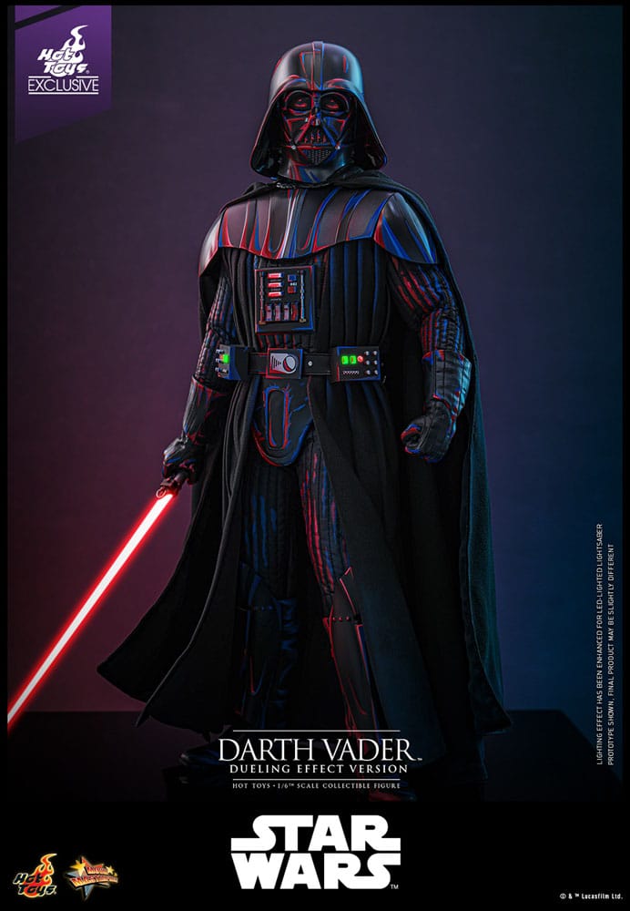 Star Wars Movie Masterpiece Action Figure 1/6 Darth Vader (Dueling Effect Version) Hot Toys Exclusive 35 cm - immagine 6